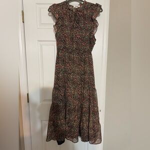 BB Dakota Floral Ruffle Dress NWOT